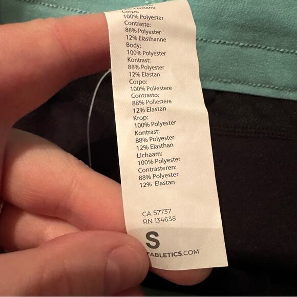 Fabletics Breathe Mid Rise Run Shorts in Meltdown/Crystal Wave/Reflective Silver - Picture 7 of 11